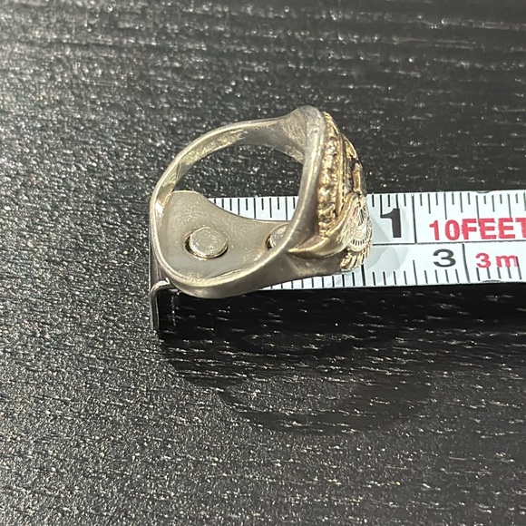 Harley-Davidson Vintage 10K Gold & 925 Silver Harley-Davidson University Ring - Picture 7 of 9
